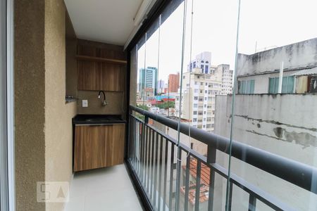 Varanda da Sala de kitnet/studio para alugar com 1 quarto, 33m² em Sé, São Paulo