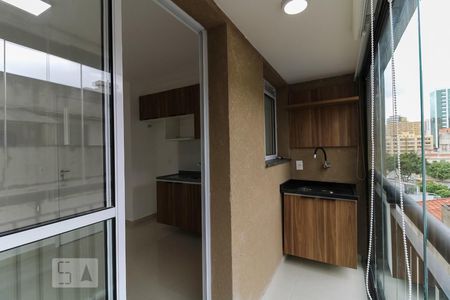 Varanda da Sala de kitnet/studio à venda com 1 quarto, 33m² em Sé, São Paulo