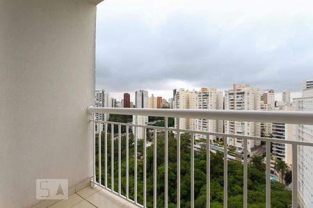 Varanda da sala de apartamento à venda com 2 quartos, 56m² em Vila Andrade, São Paulo