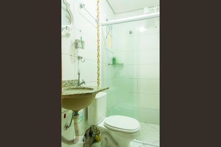 Banheiro de apartamento à venda com 2 quartos, 45m² em Parque Erasmo Assunção, Santo André