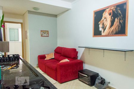 Sala/Cozinha de apartamento à venda com 2 quartos, 45m² em Parque Erasmo Assunção, Santo André