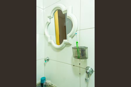 Detalhes do banheiro de apartamento à venda com 2 quartos, 45m² em Parque Erasmo Assunção, Santo André
