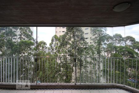 Varanda da Sala de apartamento para alugar com 4 quartos, 210m² em Paraíso do Morumbi, São Paulo
