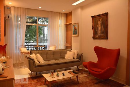 Sala de Estar de apartamento para alugar com 2 quartos, 90m² em Botafogo, Rio de Janeiro