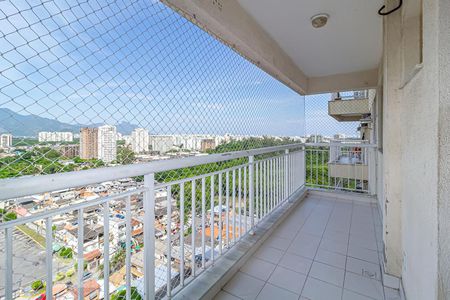 Varanda da Sala de apartamento à venda com 2 quartos, 63m² em Jacarepaguá, Rio de Janeiro
