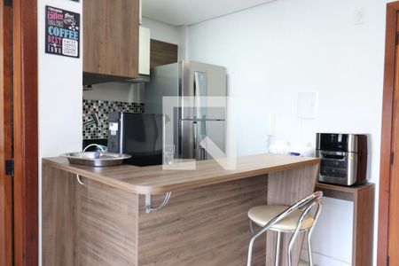 Cozinha de kitnet/studio para alugar com 1 quarto, 31m² em Centro, São Leopoldo