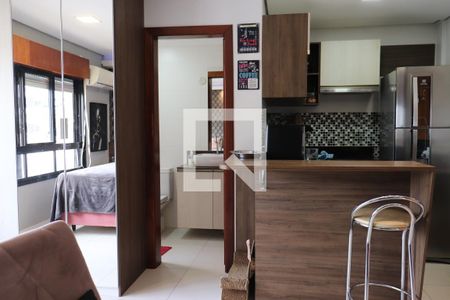 Sala/Cozinha de kitnet/studio à venda com 1 quarto, 31m² em Centro, São Leopoldo