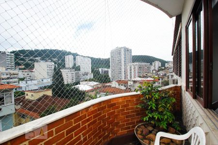 Varanda da Sala de apartamento à venda com 3 quartos, 150m² em Laranjeiras, Rio de Janeiro