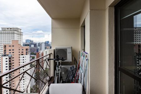 Varanda de apartamento à venda com 1 quarto, 49m² em Vila Olímpia, São Paulo