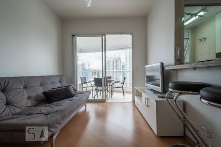 Sala de apartamento para alugar com 1 quarto, 43m² em Cidade Monções, São Paulo