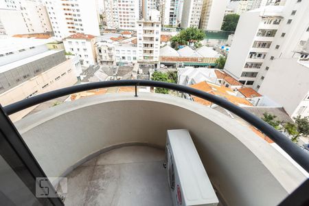 Varanda de apartamento à venda com 1 quarto, 55m² em Santa Cecilia, São Paulo