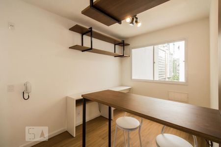 Sala/Cozinha de apartamento à venda com 1 quarto, 25m² em Bela Vista, São Paulo