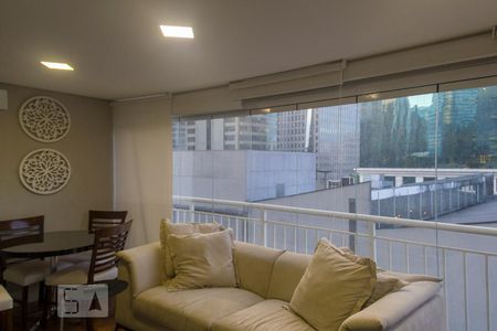 varanda de apartamento para alugar com 1 quarto, 54m² em Vila Nova Conceição, São Paulo