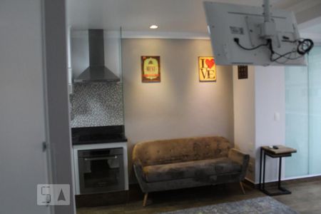 Sofa de kitnet/studio para alugar com 1 quarto, 36m² em Brooklin, São Paulo