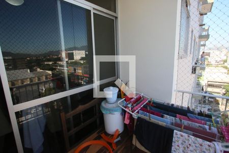 Varanda da Sala de apartamento à venda com 3 quartos, 95m² em Taquara, Rio de Janeiro