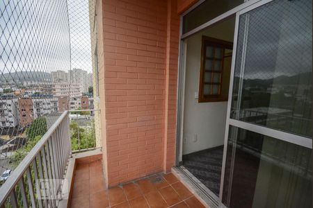 Varanda de apartamento à venda com 3 quartos, 95m² em Taquara, Rio de Janeiro