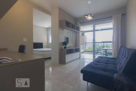 Sala de apartamento para alugar com 1 quarto, 36m² em Brooklin, São Paulo
