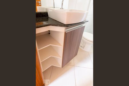 Banheiro Suíte 1 de apartamento à venda com 2 quartos, 55m² em Vila Alzira, Santo André