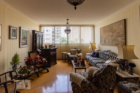 Sala de apartamento para alugar com 3 quartos, 116m² em Indianópolis, São Paulo