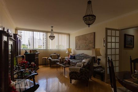 Sala de apartamento para alugar com 3 quartos, 116m² em Indianópolis, São Paulo