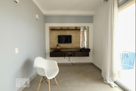 Sala de apartamento para alugar com 1 quarto, 47m² em Boqueirão, Santos