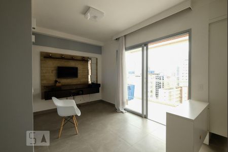 Sala de apartamento para alugar com 1 quarto, 47m² em Boqueirão, Santos