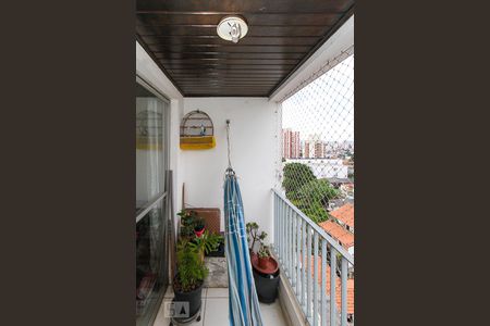 Varanda da Sala de apartamento à venda com 2 quartos, 62m² em Chácara Seis de Outubro, São Paulo