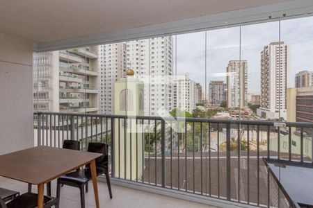 Varanda da Sala de apartamento à venda com 2 quartos, 77m² em Vila Cordeiro, São Paulo