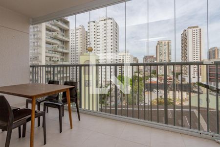 Varanda da Sala de apartamento à venda com 2 quartos, 77m² em Vila Cordeiro, São Paulo
