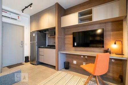 Studio - sala e cozinha de kitnet/studio à venda com 1 quarto, 34m² em Pinheiros, São Paulo