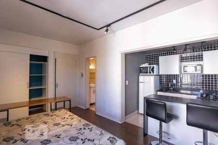 Sala/Quarto/Cozinha de kitnet/studio à venda com 1 quarto, 20m² em Centro Histórico, Porto Alegre