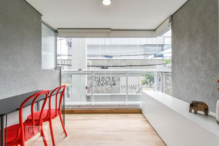 Varanda de apartamento à venda com 1 quarto, 44m² em Pinheiros, São Paulo