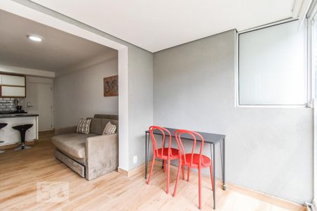 Varanda de apartamento à venda com 1 quarto, 44m² em Pinheiros, São Paulo
