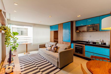 Sala de apartamento para alugar com 1 quarto, 40m² em Bela Vista, São Paulo