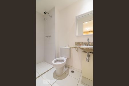 Banheiro da Suíte de apartamento para alugar com 1 quarto, 50m² em Empresarial 18 do Forte, Barueri