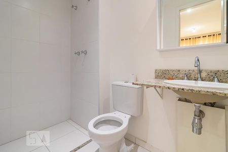Banheiro da Suíte de apartamento para alugar com 1 quarto, 50m² em Empresarial 18 do Forte, Barueri
