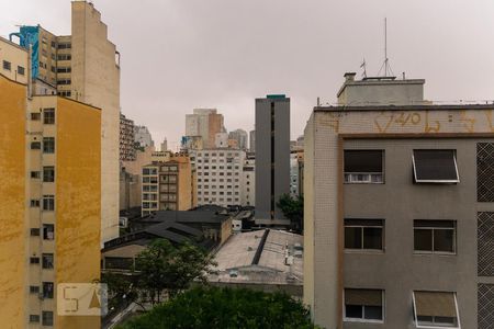Vista da janela de kitnet/studio à venda com 1 quarto, 28m² em Vila Buarque, São Paulo