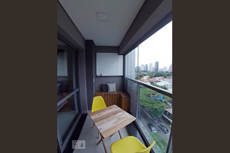 Studio à venda com 30m², 1 quarto e 1 vagaVaranda