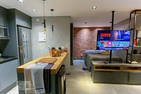 Studio à venda com 38m², 1 quarto e 1 vagaCozinha - Balcão