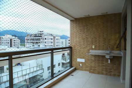 Varanda da Sala de apartamento para alugar com 3 quartos, 93m² em Recreio dos Bandeirantes, Rio de Janeiro