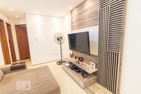 Sala  de apartamento à venda com 2 quartos, 100m² em Vila Camilópolis, Santo André