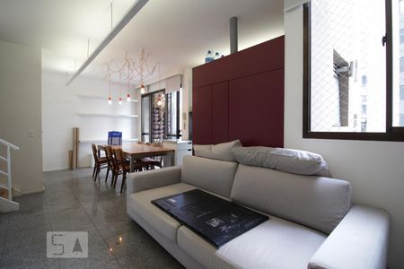 Sala  de apartamento para alugar com 2 quartos, 74m² em Indianópolis, São Paulo