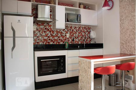 Cozinha de kitnet/studio à venda com 1 quarto, 29m² em Bela Vista, São Paulo