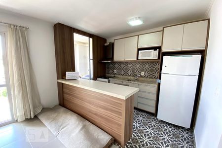 Sala e cozinha de apartamento à venda com 2 quartos, 55m² em Vila Nova, Novo Hamburgo