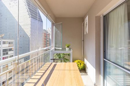 Studio à venda com 44m², 1 quarto e sem vagaVaranda