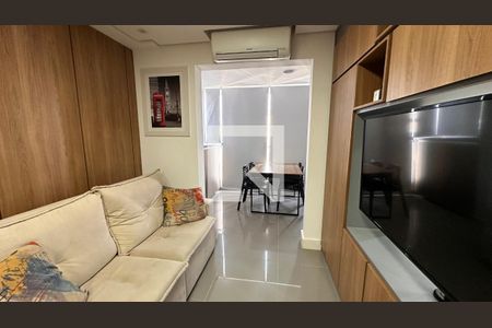 Sala/cozinha de apartamento para alugar com 1 quarto, 38m² em Campo Belo, São Paulo