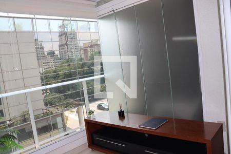 Varanda de kitnet/studio para alugar com 1 quarto, 35m² em Consolação, São Paulo