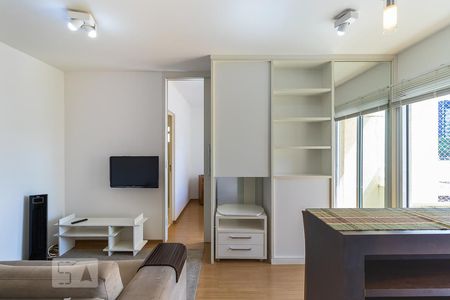 Sala de apartamento à venda com 1 quarto, 45m² em Cambuí, Campinas
