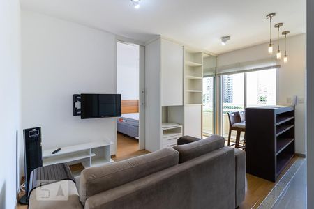 Sala de apartamento à venda com 1 quarto, 45m² em Cambuí, Campinas