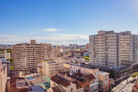 vista da sala / quarto de kitnet/studio para alugar com 1 quarto, 33m² em Independência, Porto Alegre